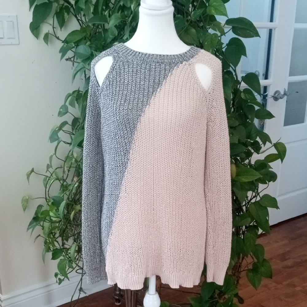 BCBGMaxAzria "Elvina" Intarsia Pullover Sweater